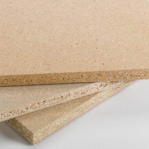 ARAUCO particleboard corner close-up