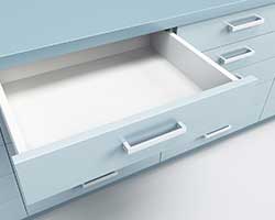Fibrex HDF for drawer components