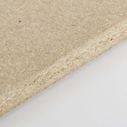 Close-up of moisture-resistant particleboard
